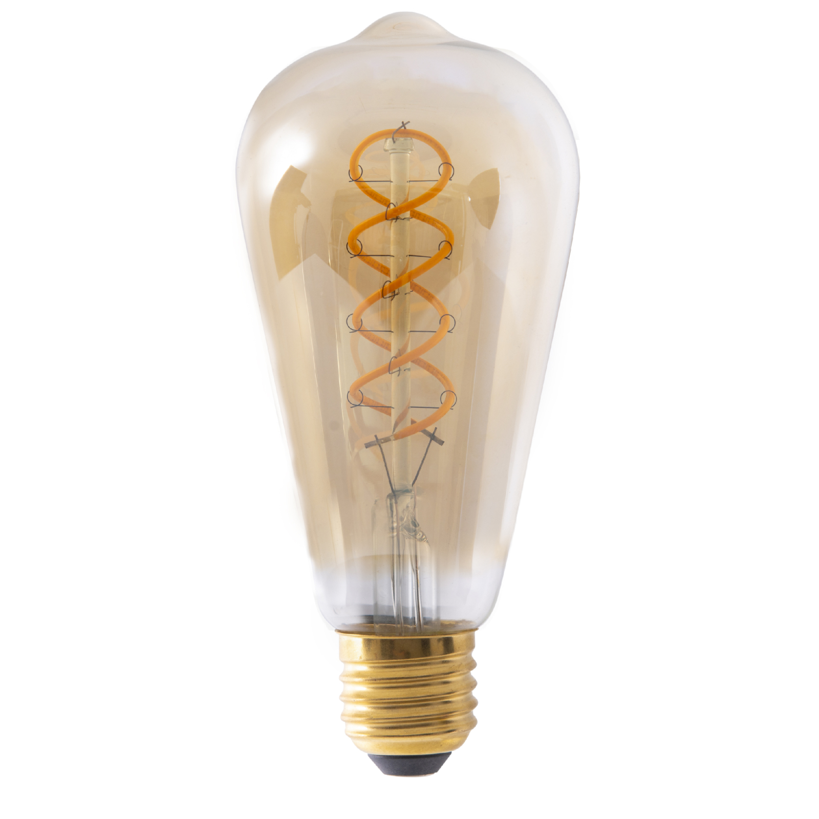 3er-Set LED-Leuchtmittel DILLY - amber - 4 Watt - E27 - warmweiß