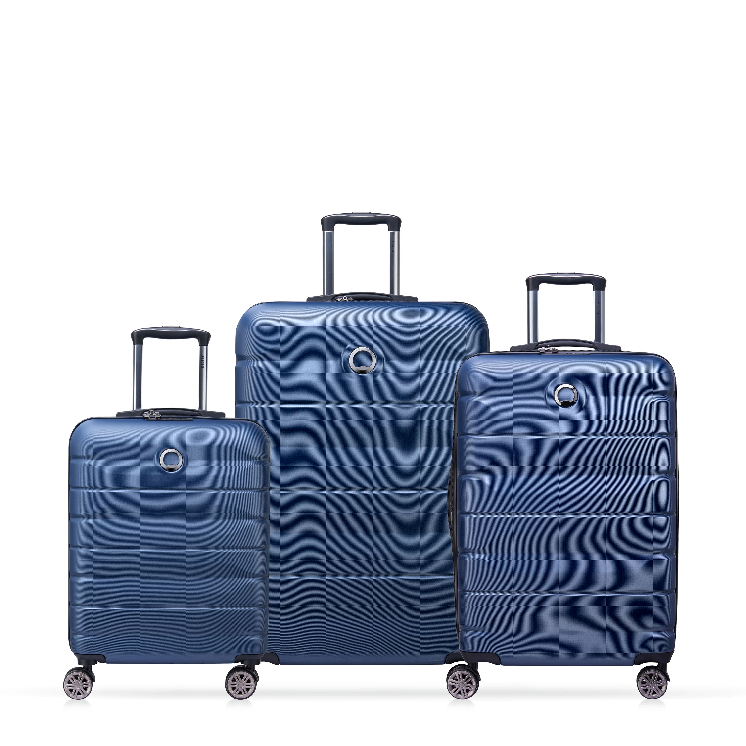 AIR ARMOUR - Set de 3 valises rigides 55cm/ 68cm/ 77cm | Bleu