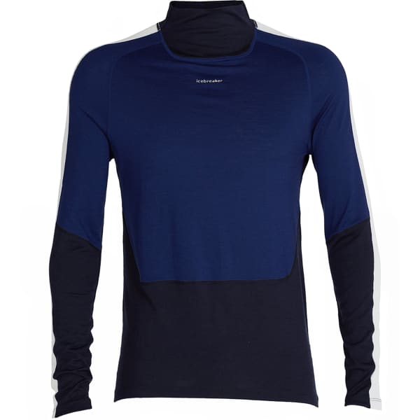 T-shirt thermique ICEBREAKER W 200 SONEBULA LS HIGH NECK MIDNIGHT NAVY/ROYAL NAVY/SNOW/CB