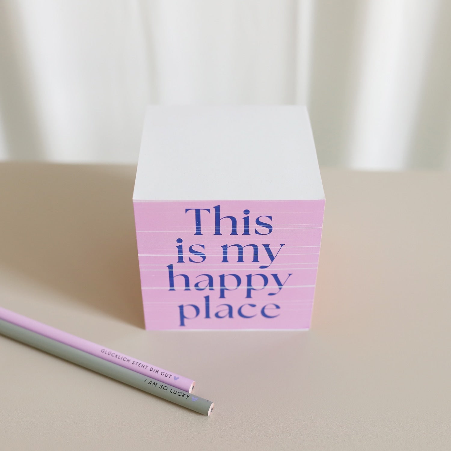 Zettelblock „Happy Place“