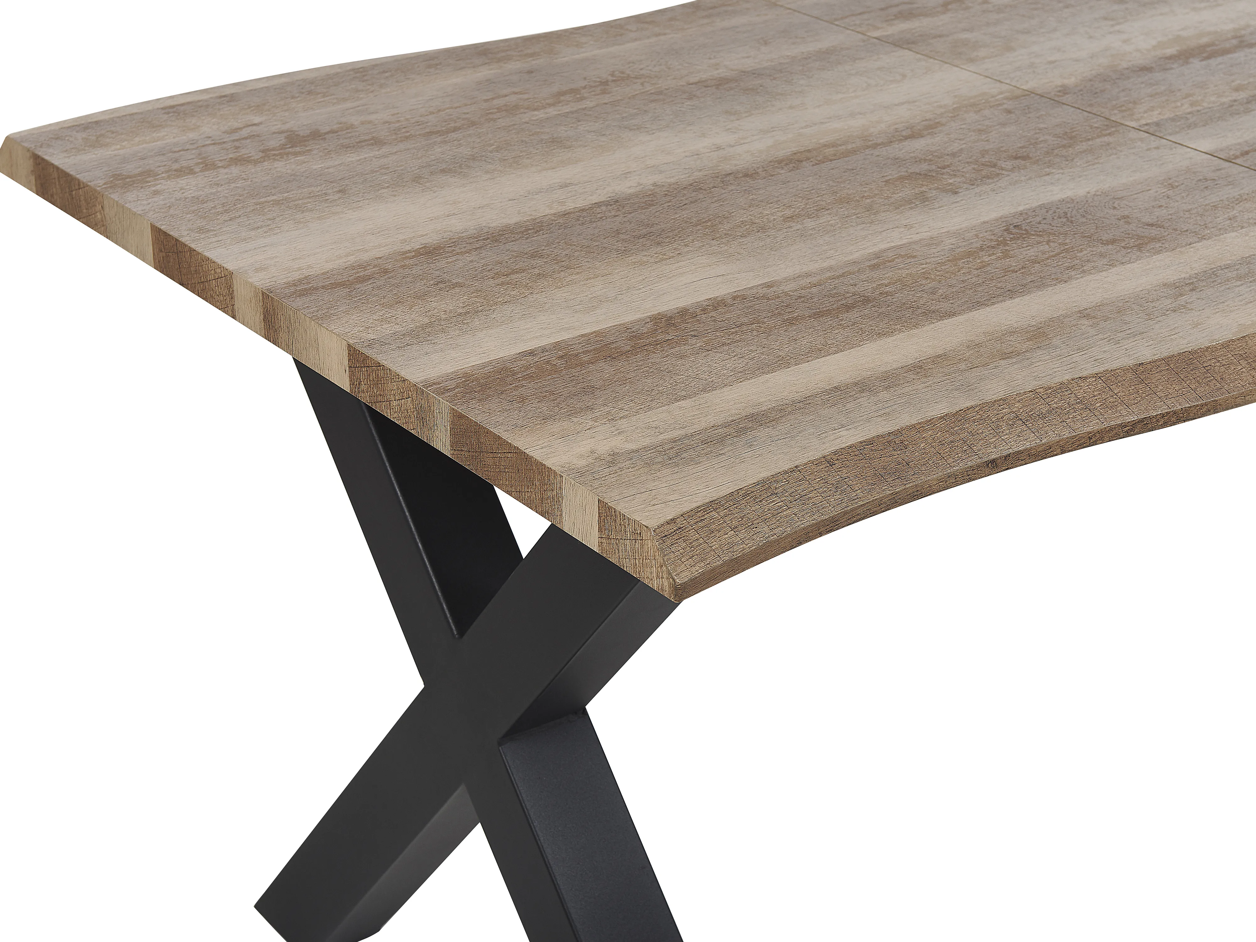 Eettafel uitschuifbaar BRONSON Donkerbruin 90 cm 140/180 cm