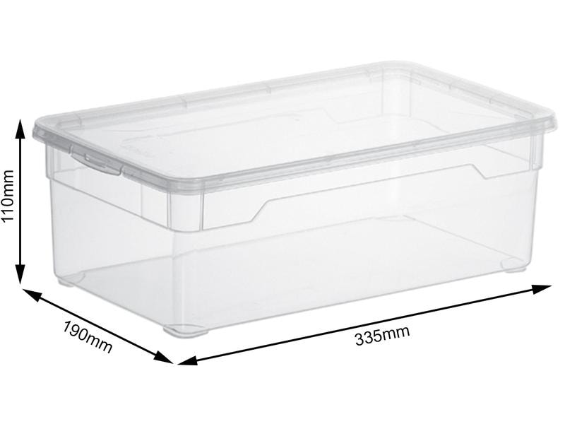 Rotho Aufbewahrungsbox Clearbox Lady Shoe Transparent Schuh-Aufbewahrungskiste