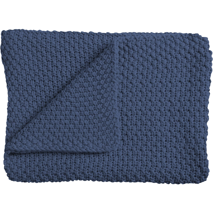 Schardt Baby Strickdecke 75  x  100 cm dunkelblau