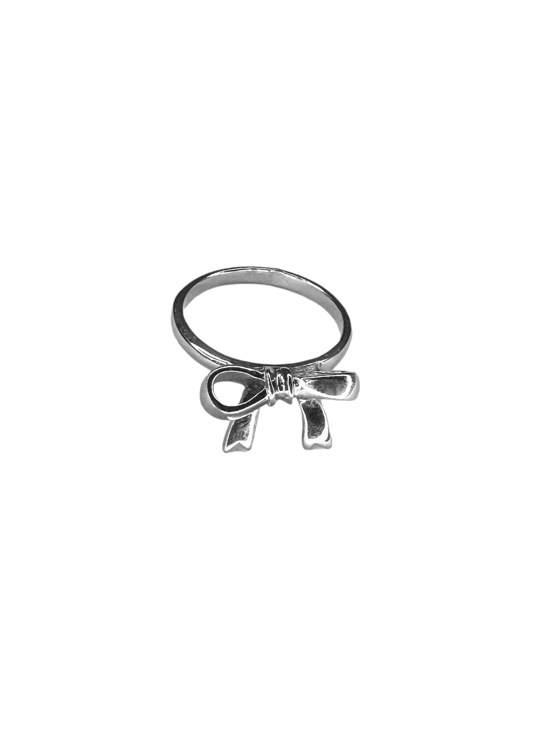 Pico  Bow Ring - sølvbelagt