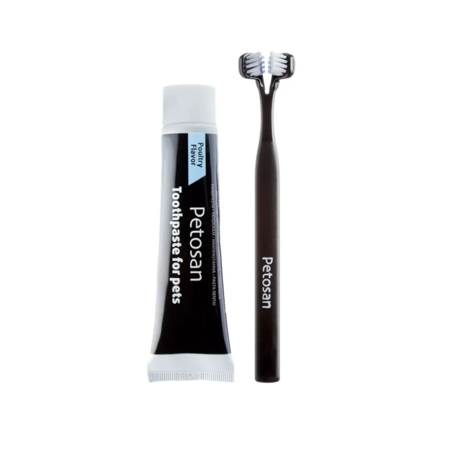 Kit dental pequeno Petosan para cães e gatos