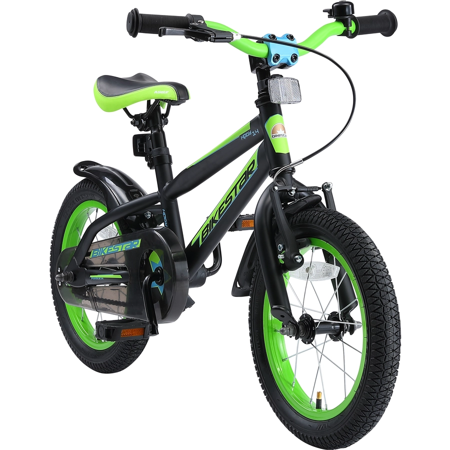 Bikestar Kinderrad 14 Zoll Urban Jungle schwarz, grün