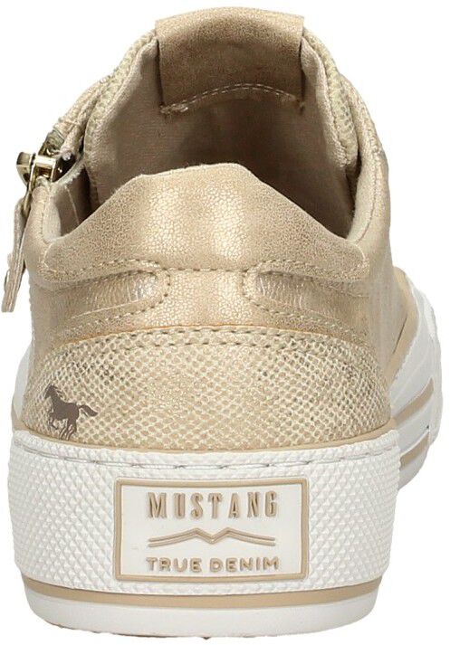 Mustang Veterschoenen Laag goudkleur