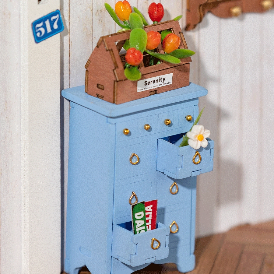 (240-tlg. Set) Rolife Modell Bausatz DIY Miniatur Haus mit Licht Home Deko für Erwachsene (DG163) - Dreamy Garden House