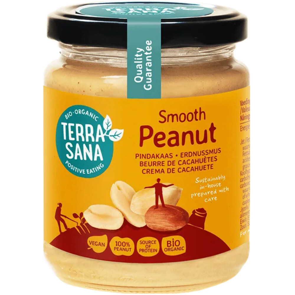Terrasana Pindakaas Fijn Biologisch250 gr