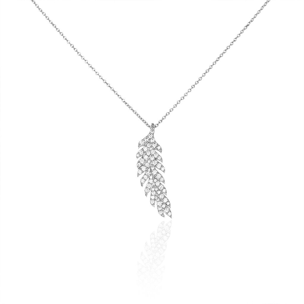 Collier Merielle Argent Blanc Oxyde De Zirconium