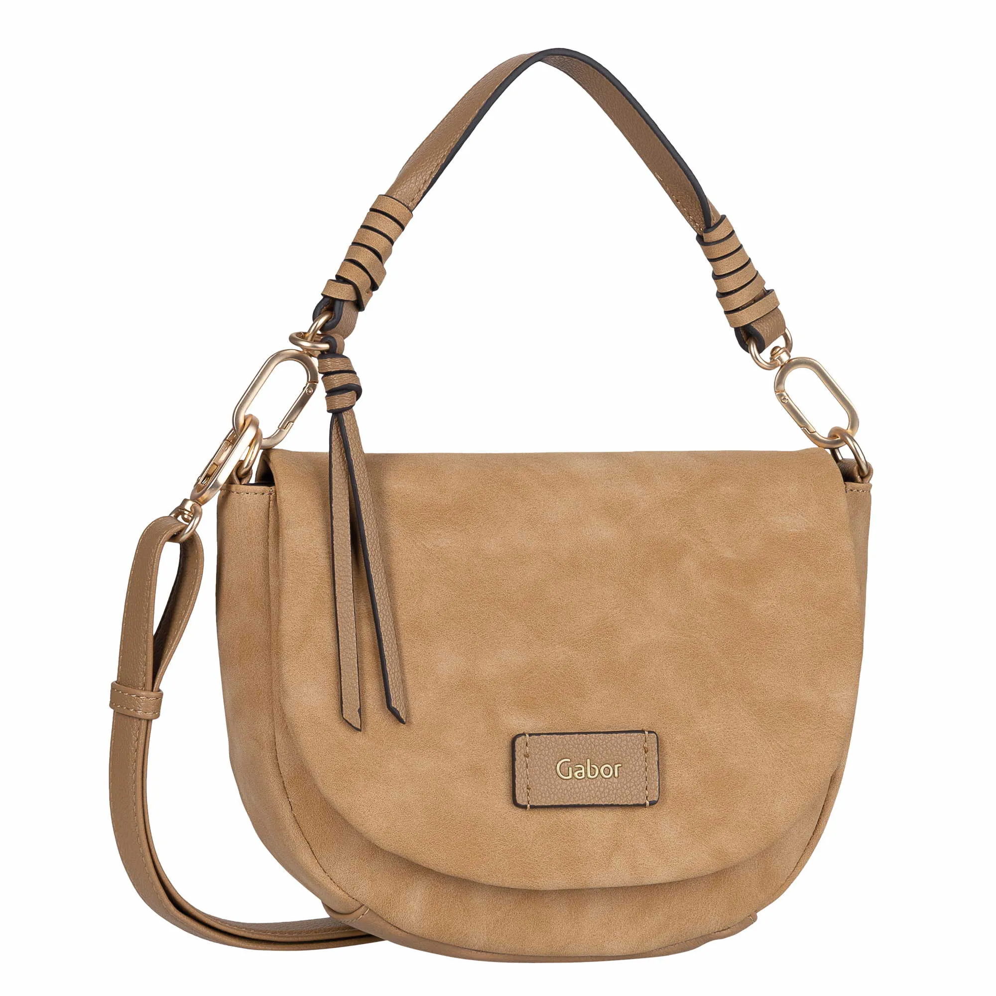 GABOR Henkeltasche Camel Lederimitat
