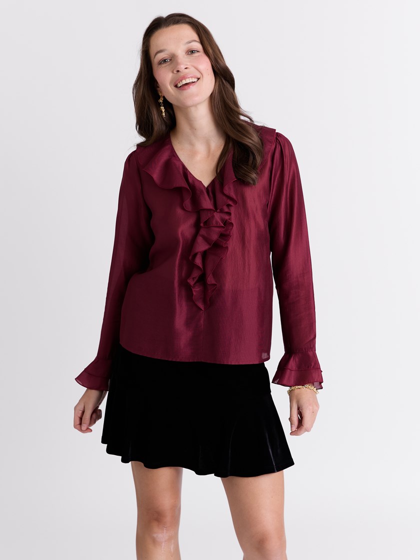 Mya bluse Burgundy