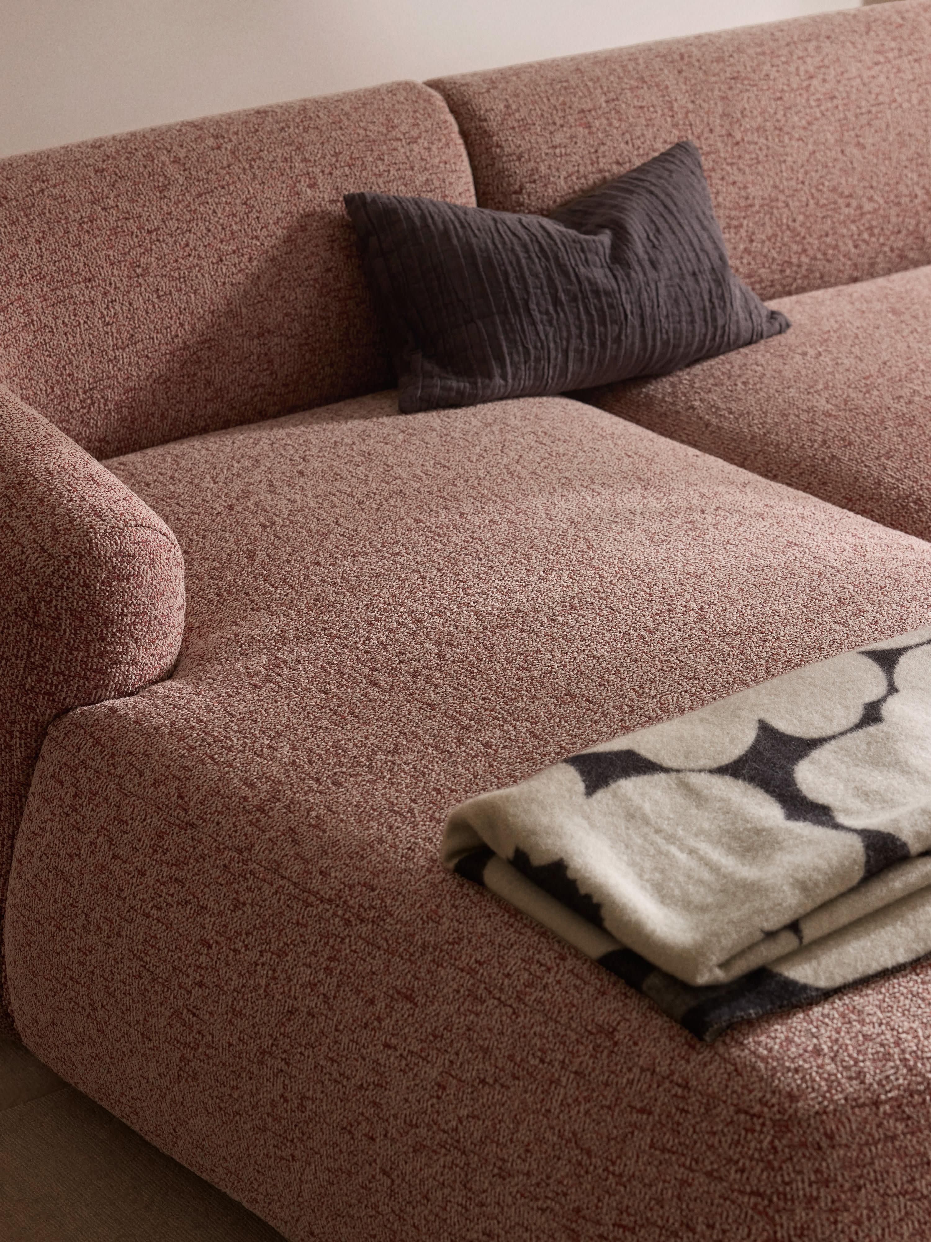 Modulaire bouclé hoekbank Sofia (3-zits)