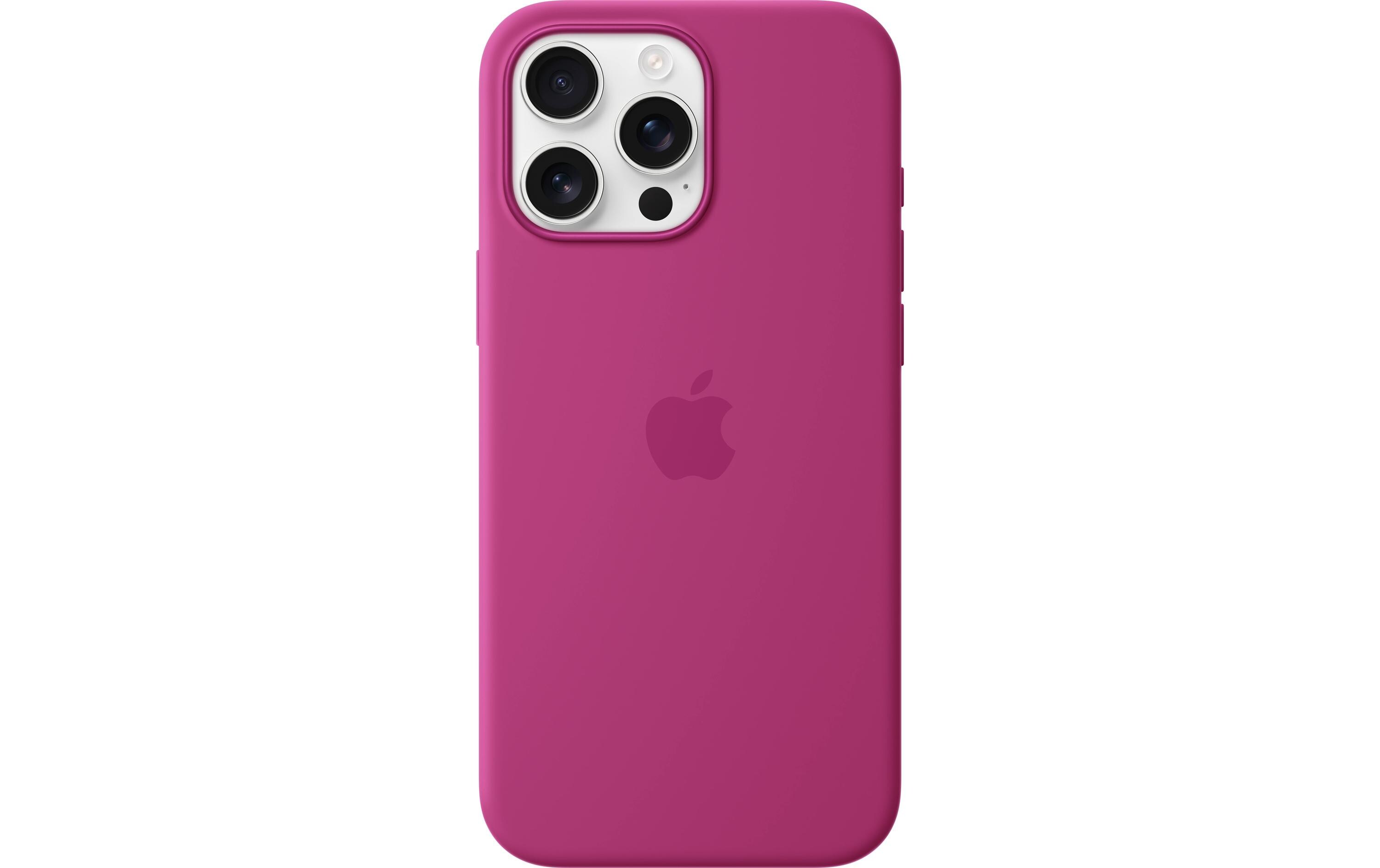 Silicone Case mit MagSafe iPhone 16 Pro Max FuchsiaSilikon-Backcover mit «MagSafe» für das Apple iPhone 16 Pro Max