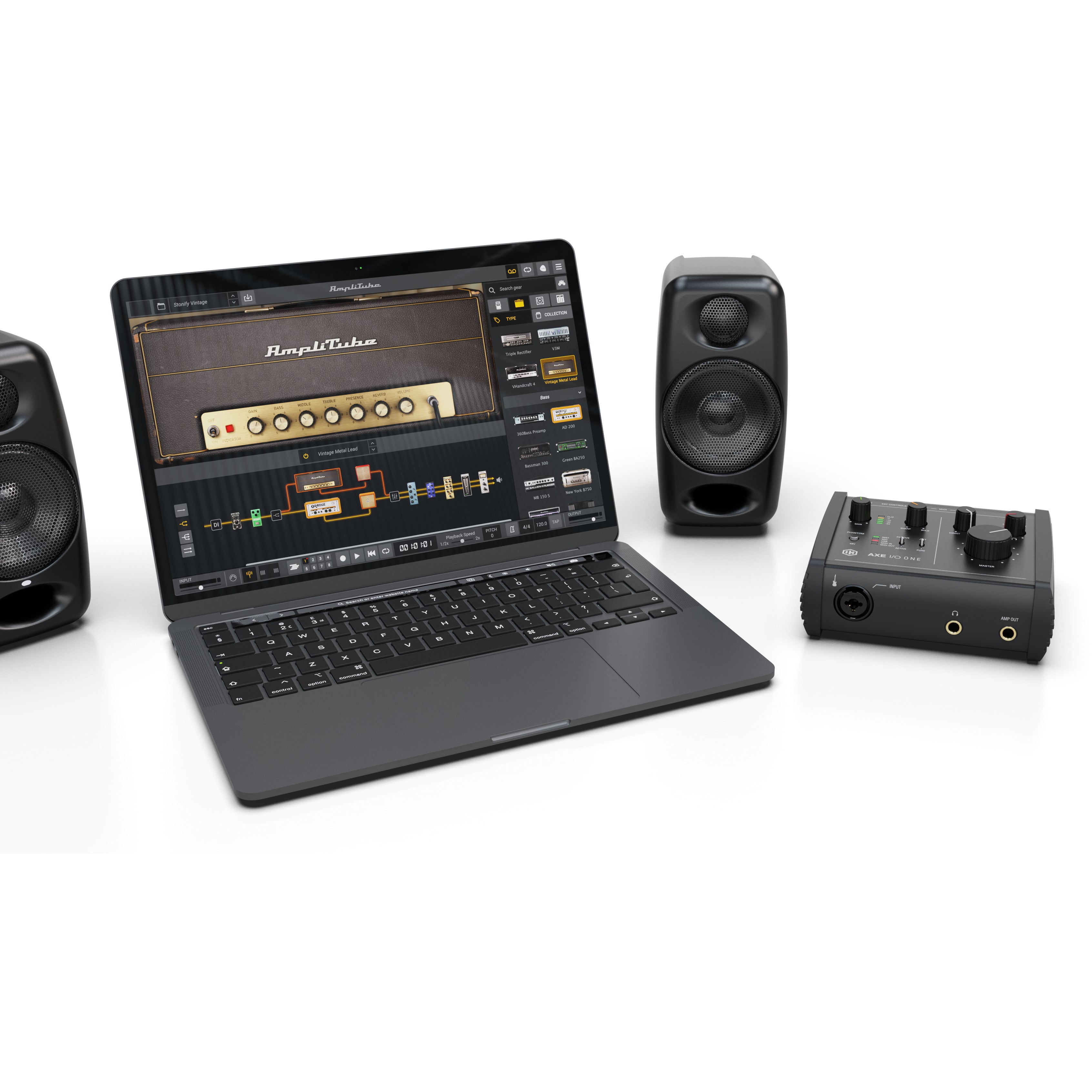 IK Multimedia Axe I/O One 1-in/3-out audio interface