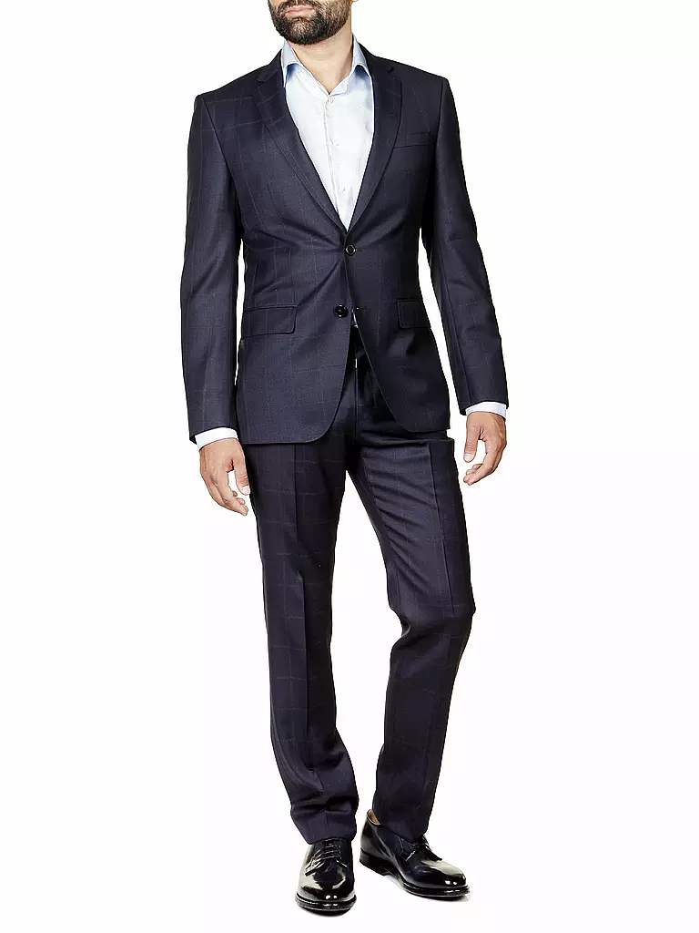 STENSTRÖMS Hemd Fitted Body blau