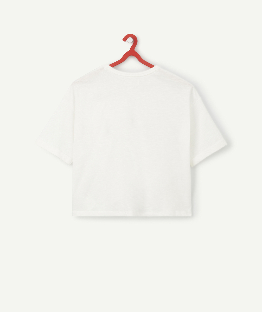 MANON PASQUIER x TAO - T-SHIRT BLANC EN COTON BIO AVEC MESSAGE
