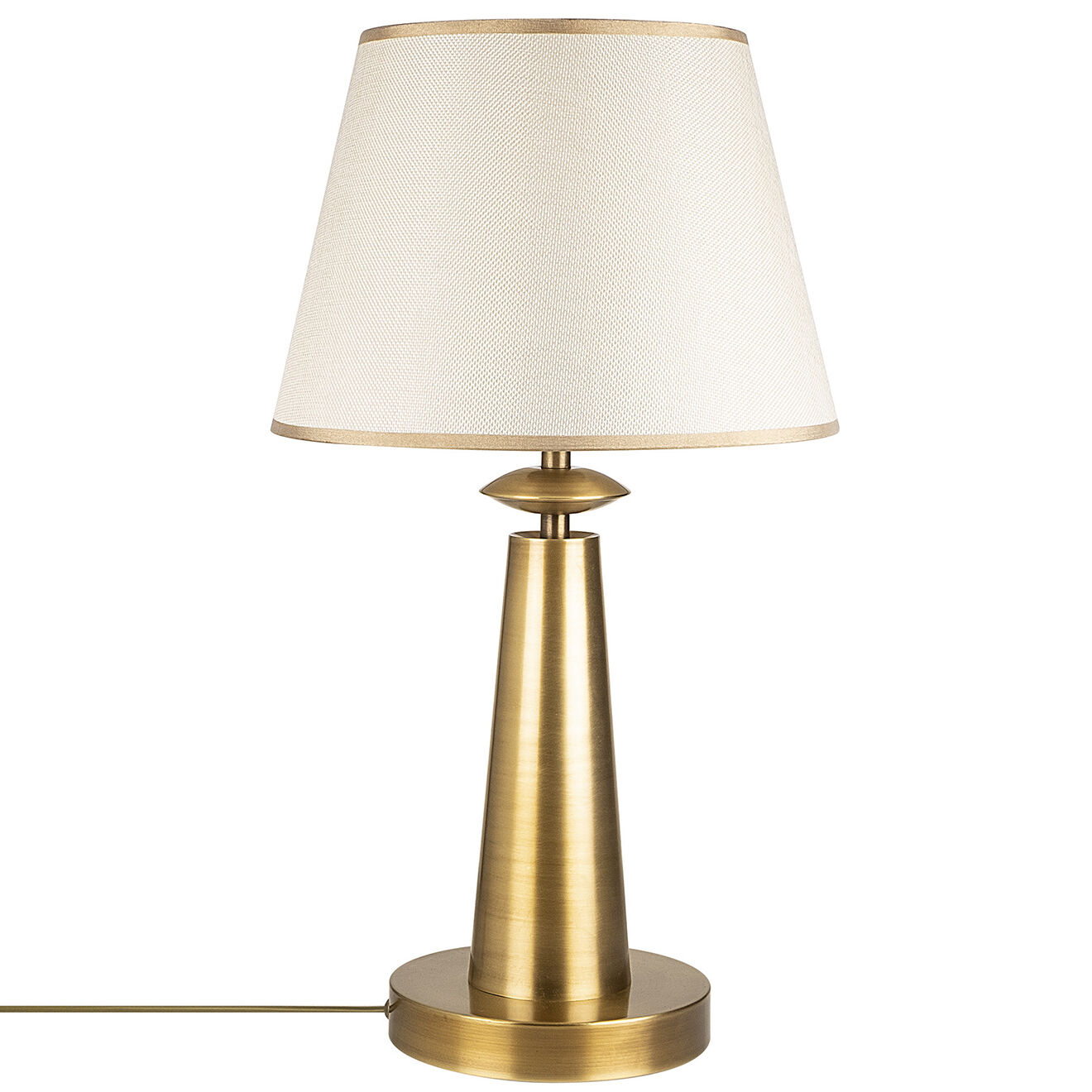 Opviq Lampe de Table Pardo doré/blanc - 30x55 cm