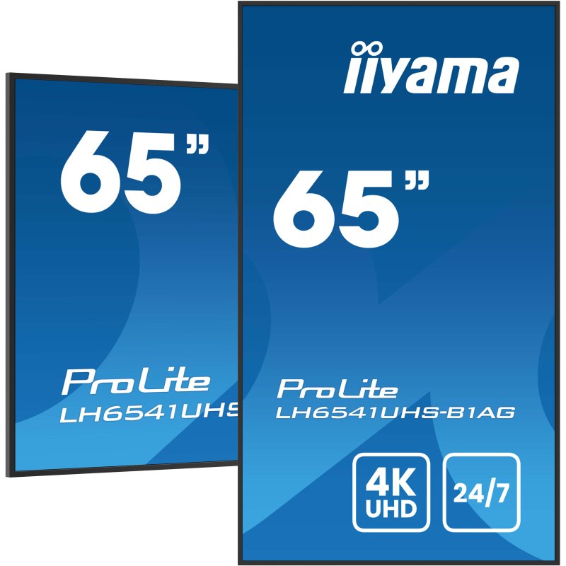 iiyama LH6541UHS-B1AG Écran d'affichage dynamique 163,8 cm (64.5