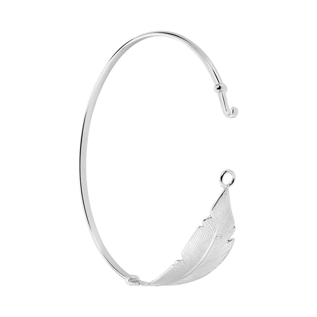 Bracelet Jonc Euriell Argent Blanc