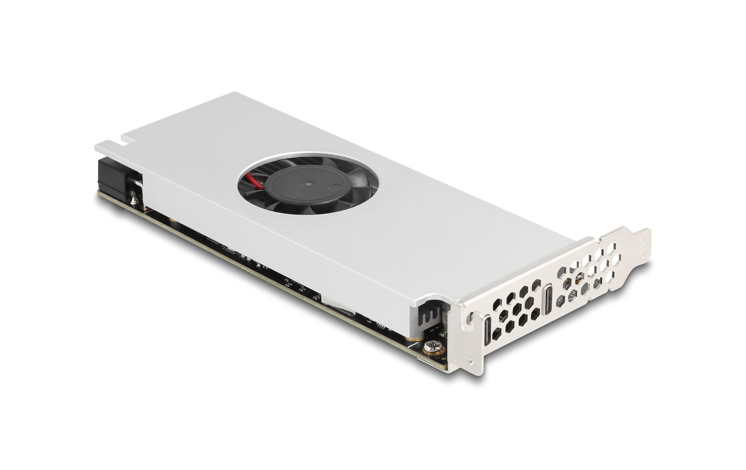 PCI-Express-Karte 2x USB Type-C 20 GBps<br>PCIe-Schnittstellenkarte mit zwei externe USB 20 Gbps Ports
