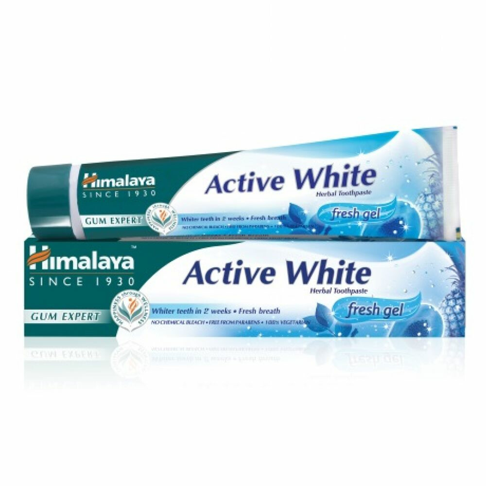 3x Himalaya Herbals Kruidentandpasta Active White75 ml