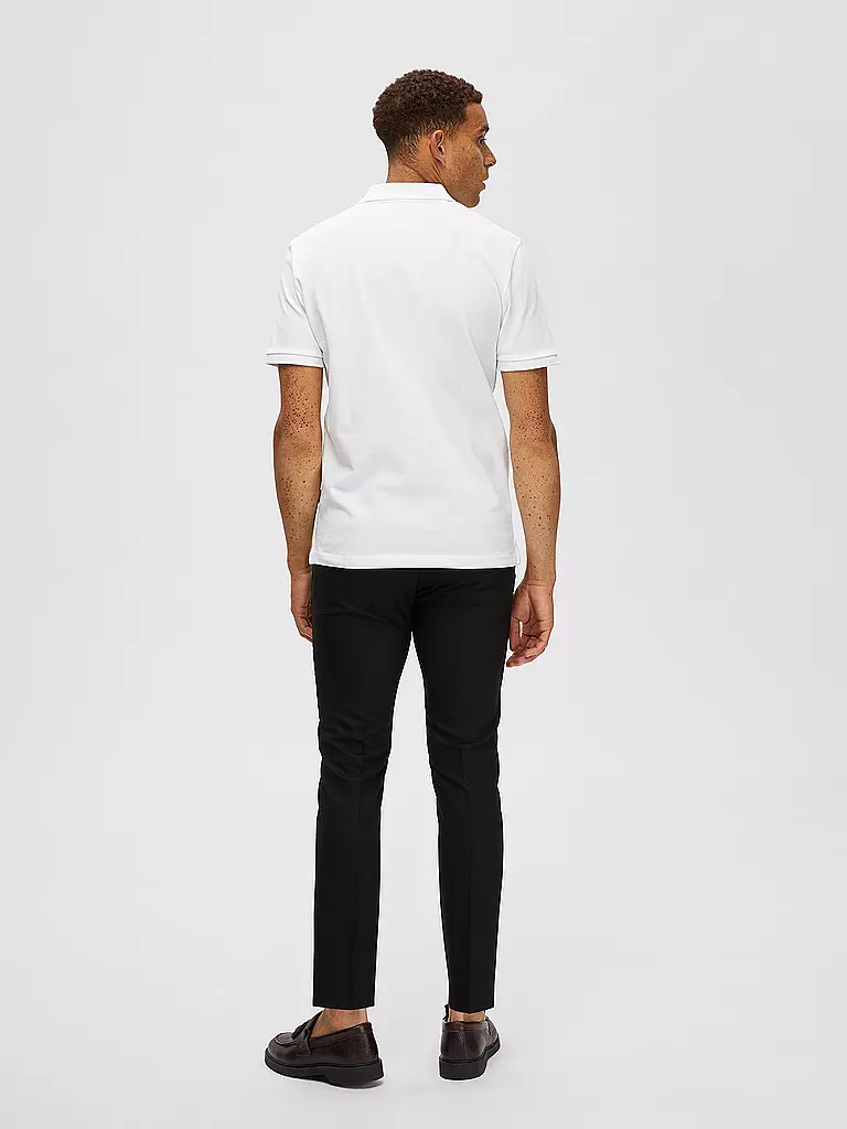 SELECTED Poloshirt SLHDANTE  weiss