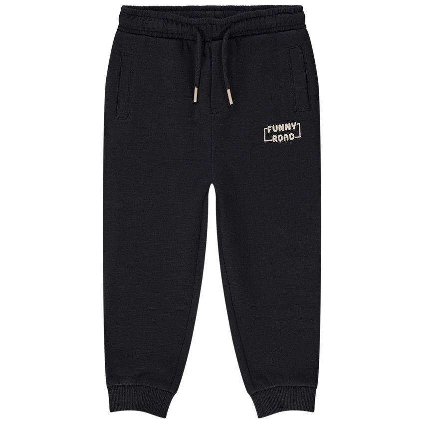 Jogging en molleton uni pour bébé garçon - Gris foncé