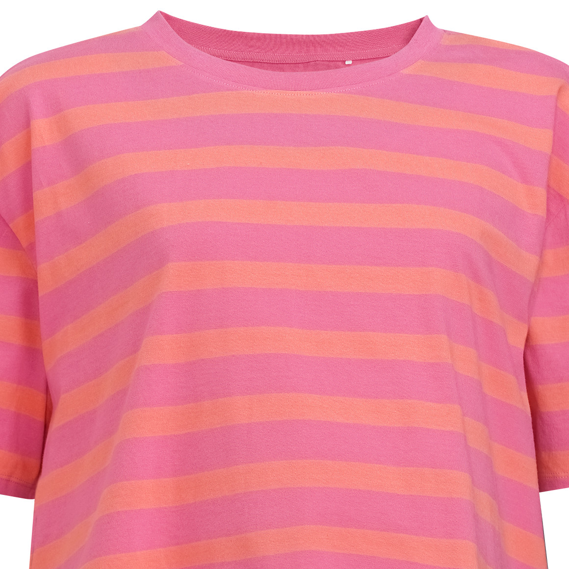 Gina Mama Damen Umstands-T-Shirt im Lagen-Look pink / orange / weiss