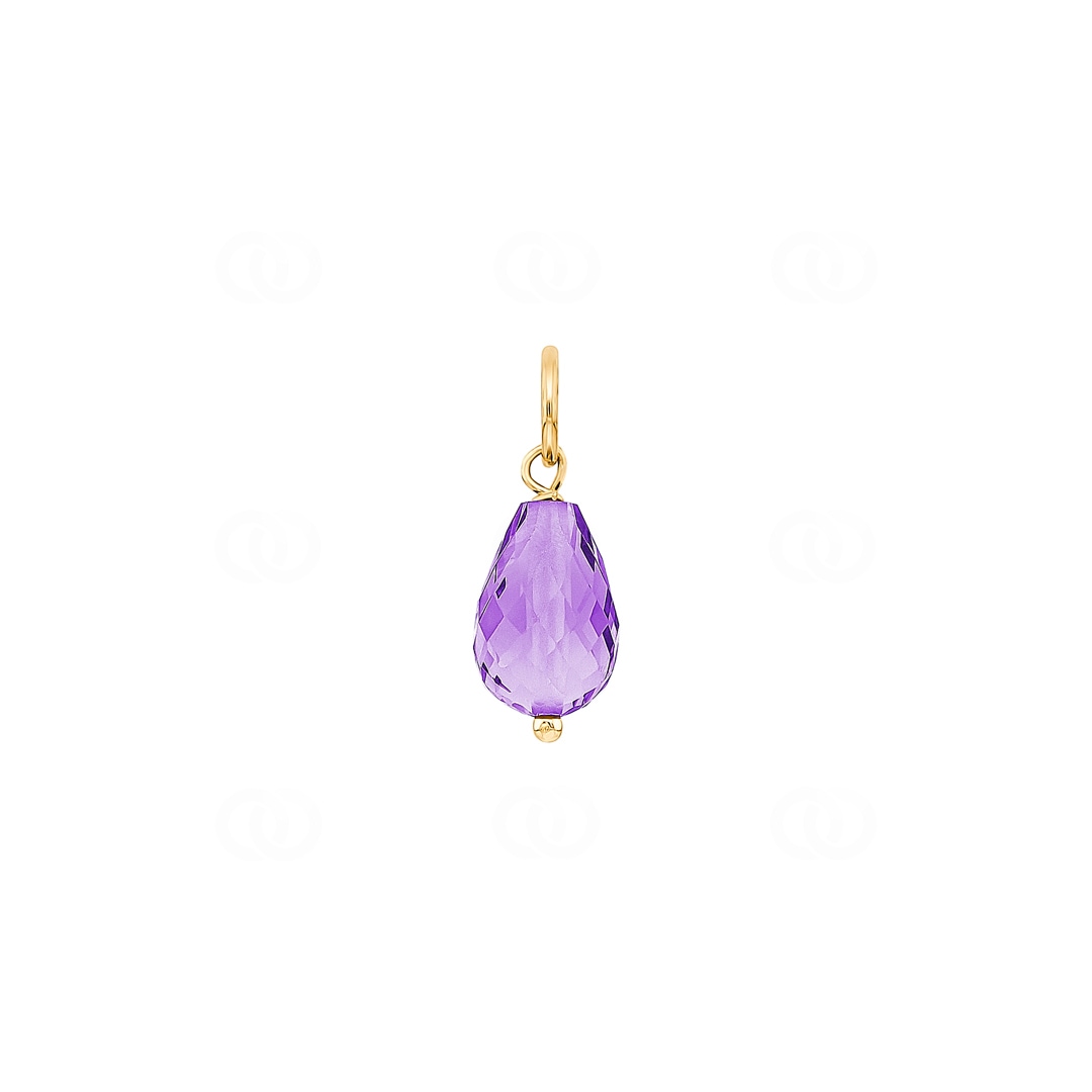 Anhänger 750/18 K Gelbgold mit Amethyst