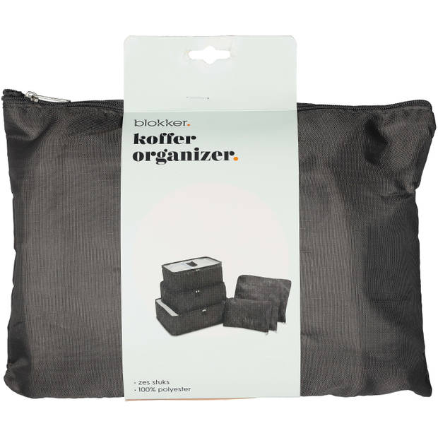 Blokker koffer organizer set 6