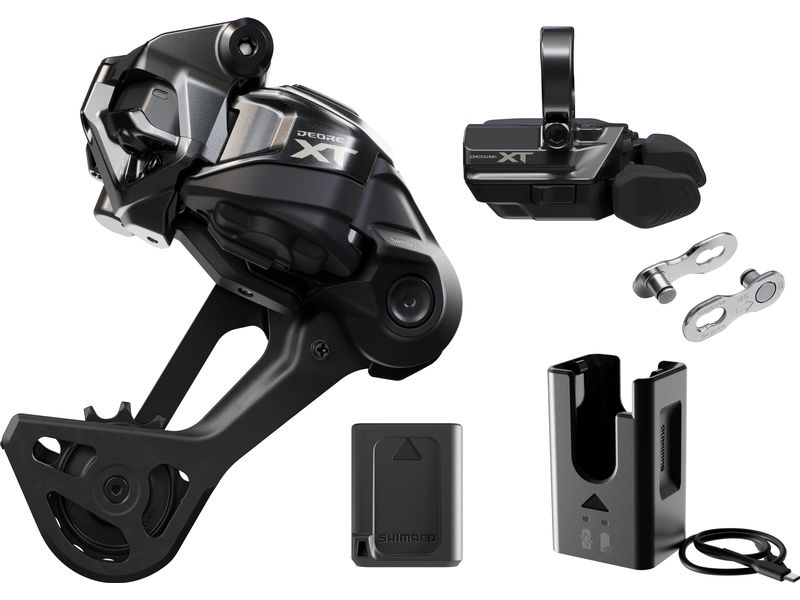 Shimano XT Di2 Upgrade Kit langer Käfig Leistungsstarke Di2-Schaltung mit langem Käfig für breite Gangvielfalt