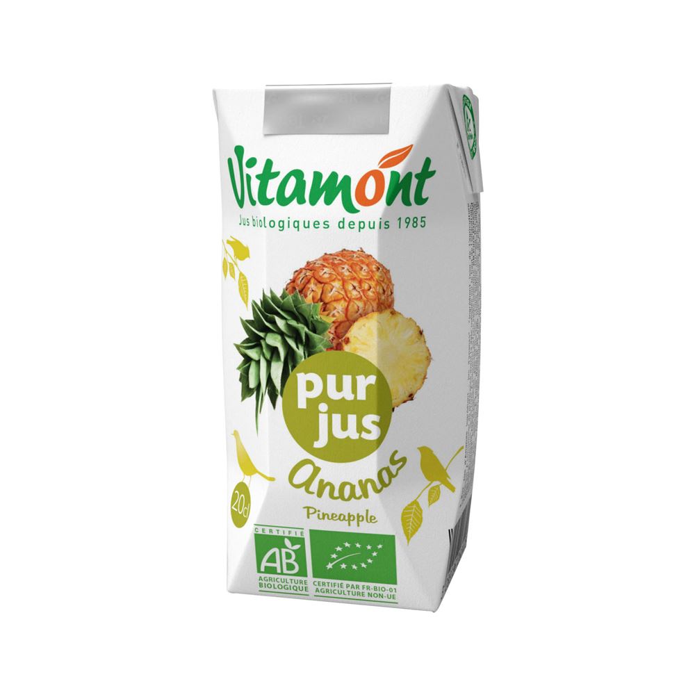 VITAMONT Ananas reiner Fruchtsaft<br>200 ml