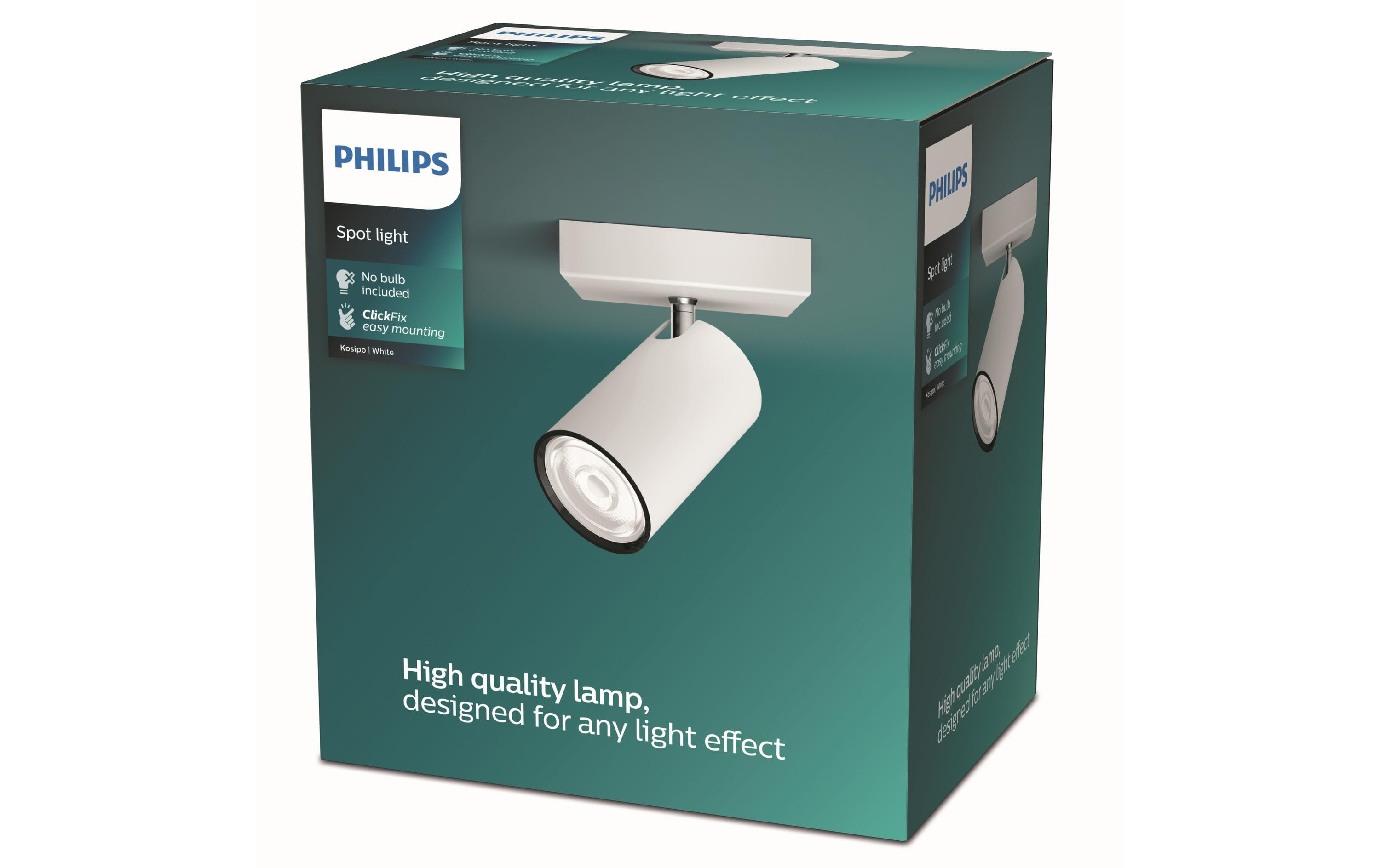 Aufbauspot MyLiving Kosipo, 5.5W, GU10, WeissAufbauleuchte mit beweglichem Leuchtenkopf