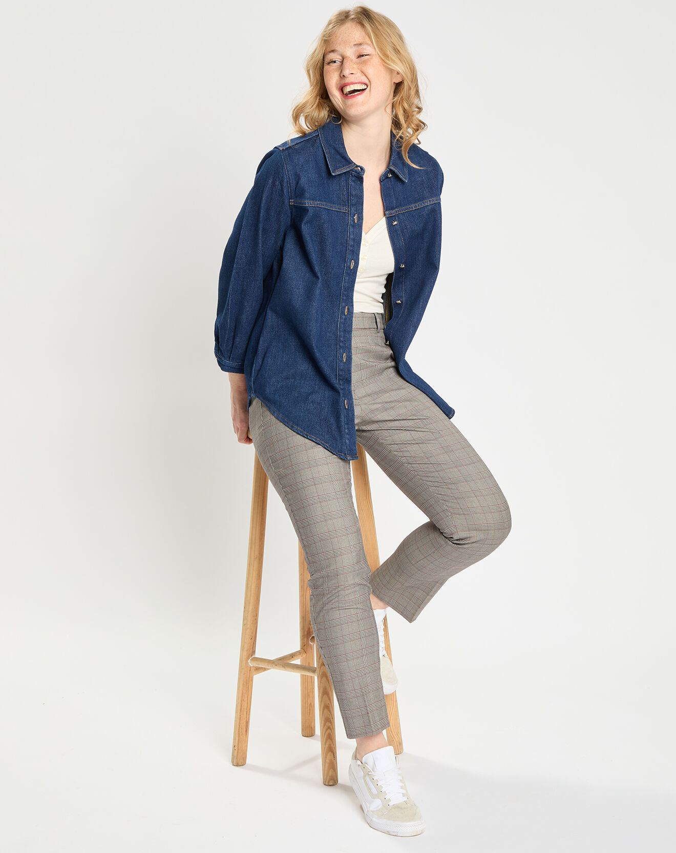 Tommy Hilfiger Chemise en jean bleu foncé