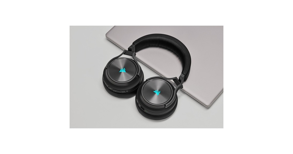 CorsairVirtuoso RGB Wireless XT over-ear gaming headset  (Zwart, Bluetooth, Pc, PlayStation 4, PlayStation 5, Nintendo Switch)