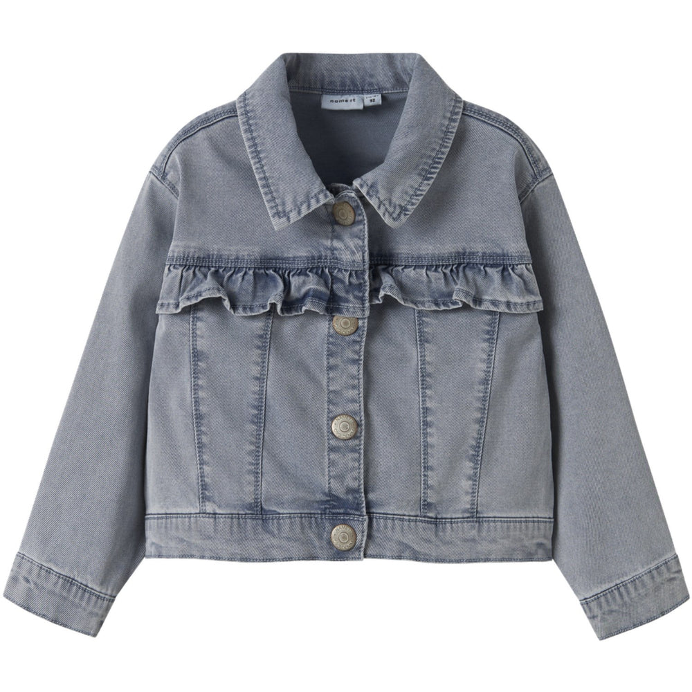 Køb Name It Light Blue Denim Nmfjulia Dnm Flæse Jakke 6006-Yb F