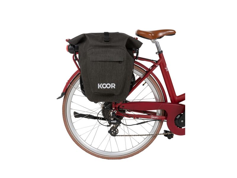 KOOR Gepäckträgertasche Maggia 20L Wasserdichte und robuste Velotasche