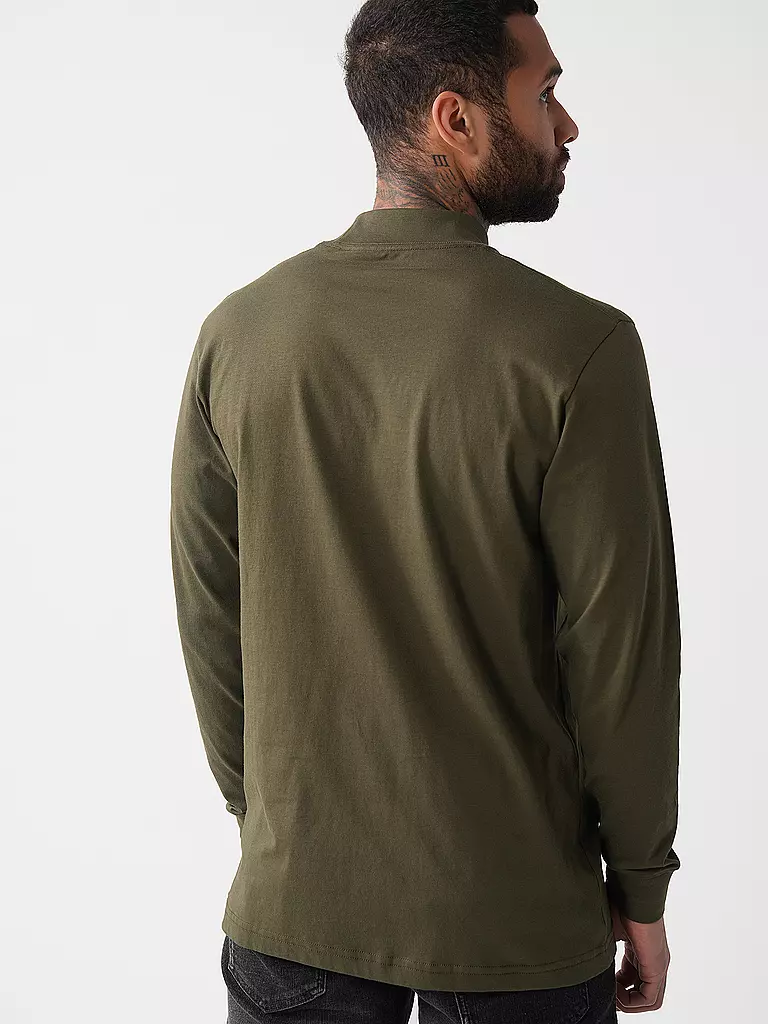 RAGMAN Rollkragenshirt olive