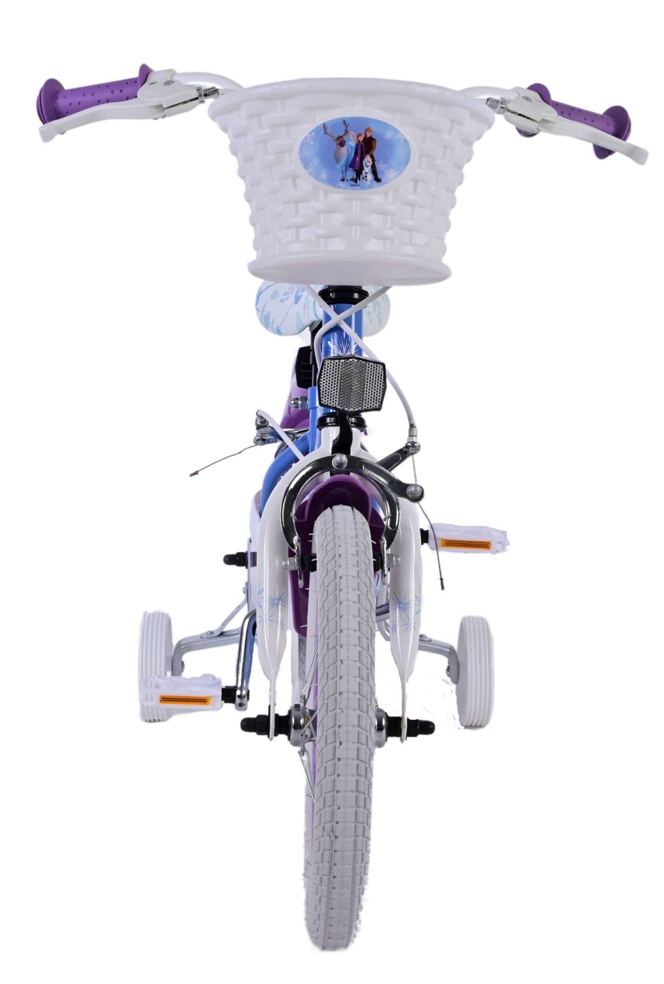 Kinderfahrrad Disney Frozen 2 für Mädchen 14 Zoll Kinderrad Blau/Lila