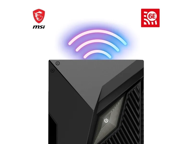MSI - Tower gaming - i5-14400F / op til 4.7 GHz - Windows 11 Home - RAM 16 GB - SSD 1 TB - NVMe - Gigabit Ethernet - skærm: ingen - sort