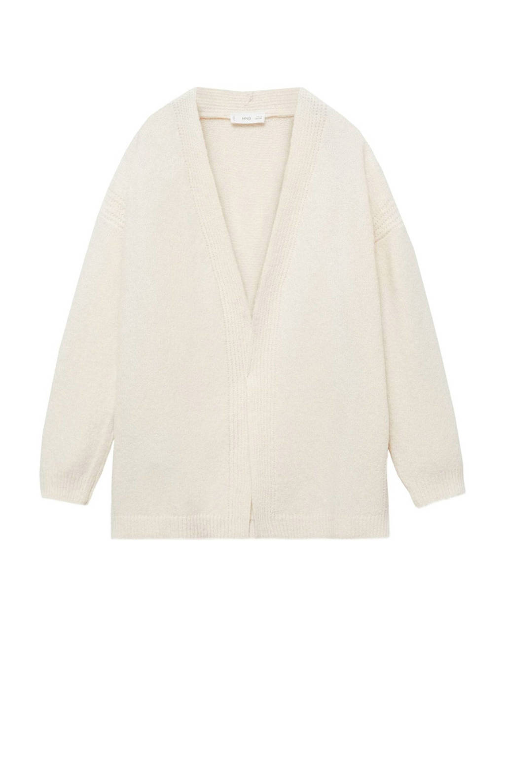 Mango Kids fijngebreid vest lichtbeige