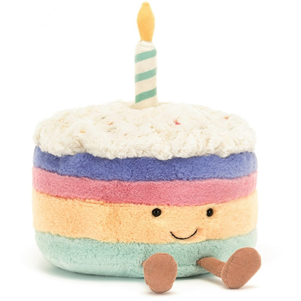 Amuseable Regnbue Lagkage 26 cm - Jellycat