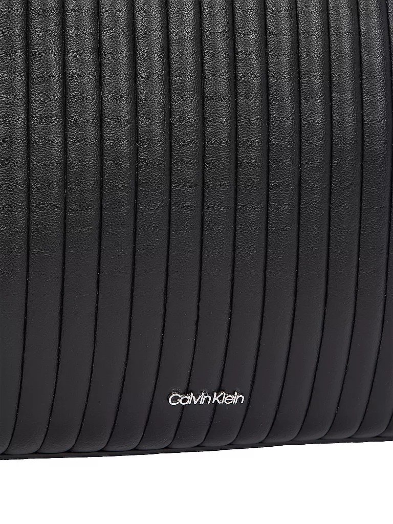 CALVIN KLEIN Tasche - Shopper MINI LINE QUILT Medium schwarz