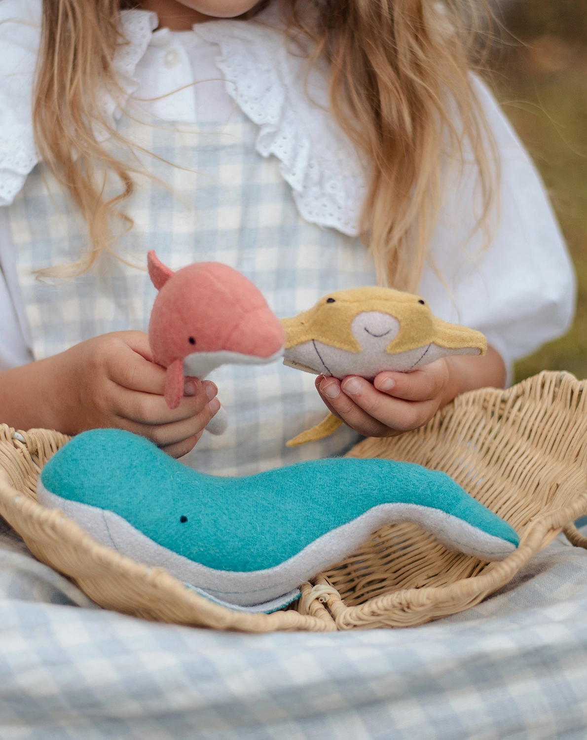 Kuscheltier-Set HOLDIE FOLK -  OCEAN ANIMALS 3-teilig