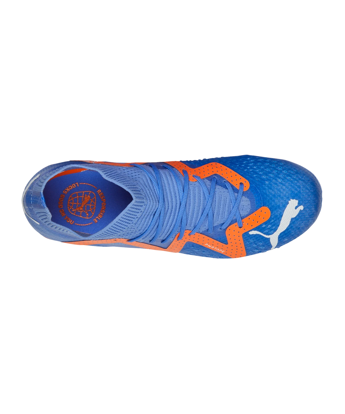 PUMA FUTURE Pro FG/AG Supercharge Kids Blau Orange F01
