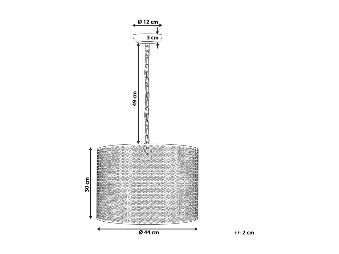 Lampe suspension MEZEN Métal Gris