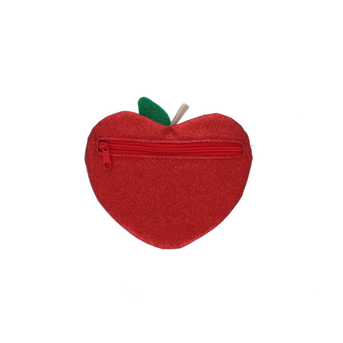 Porte monnaie pomme rouge à paillettes - Dans mon jardin Roodoudou