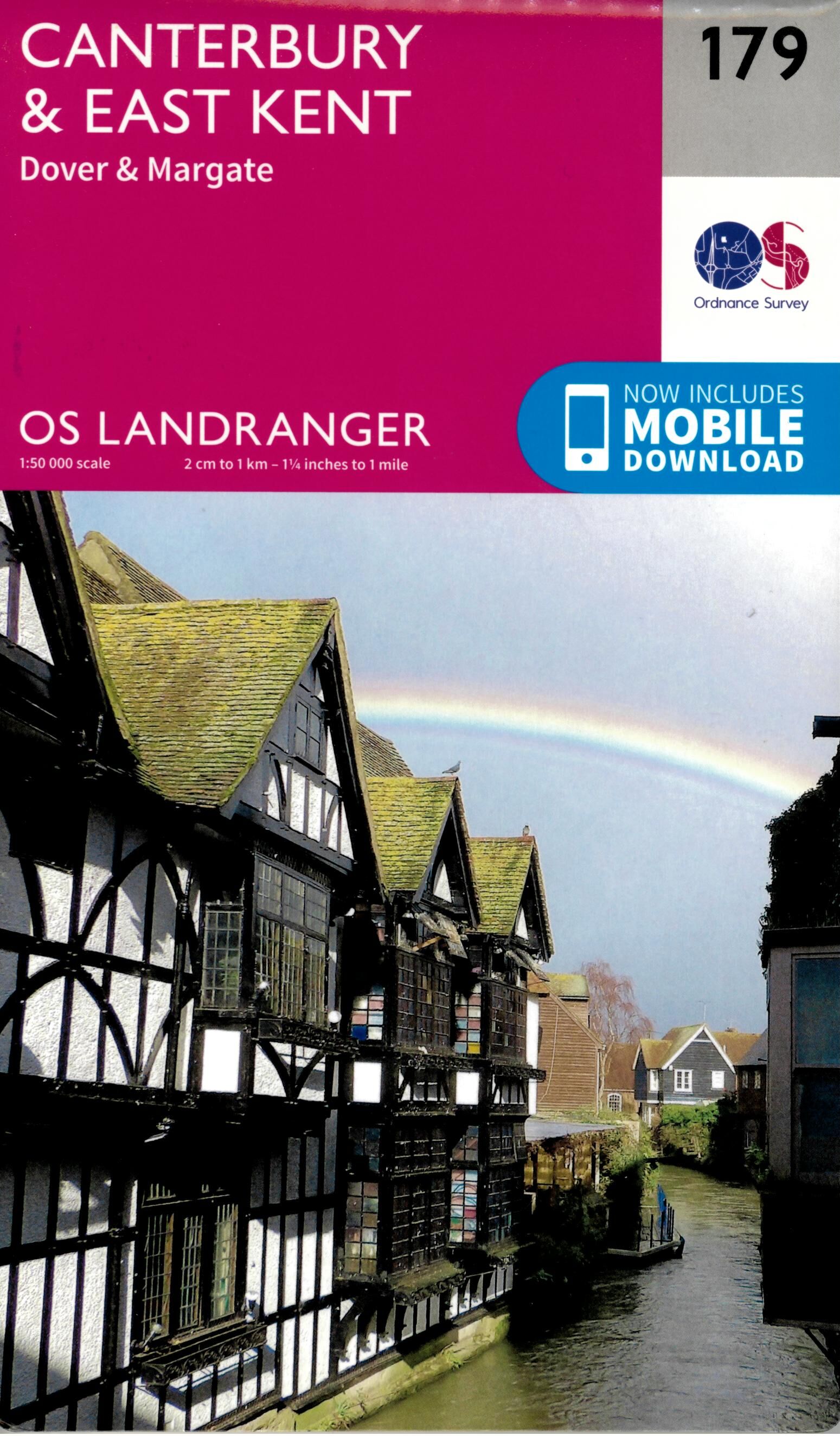 ORDNANCE SURVEY - 179 GB CANTERBURY 1 50 000