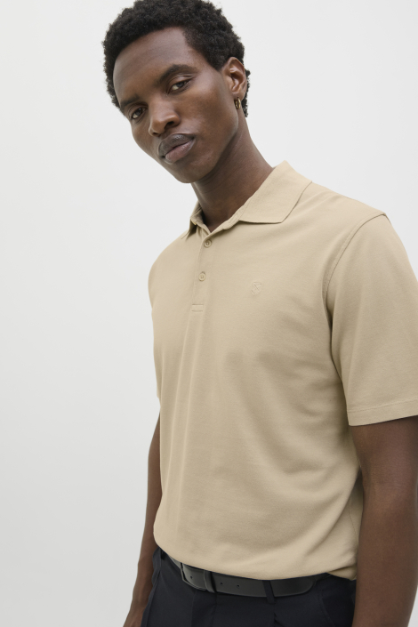 Jack & Jones taupe heren polo